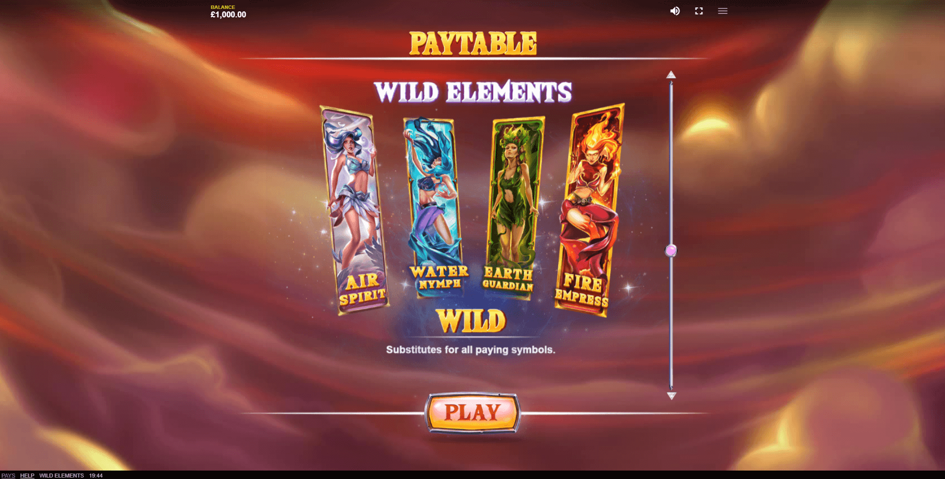 wild elements slot machine detail image 3