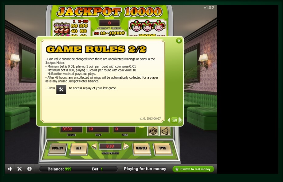 jackpot 10000 slot machine detail image 3