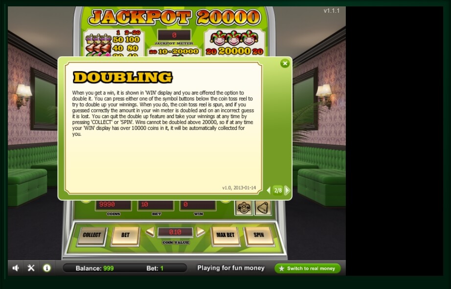 jackpot 20000 slot machine detail image 6
