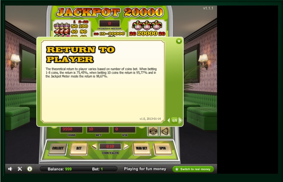 jackpot 20000 slot machine detail image 2