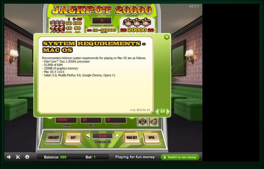jackpot 20000 slot machine detail image 0
