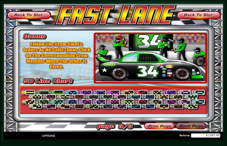 fast lane slot machine detail image 0