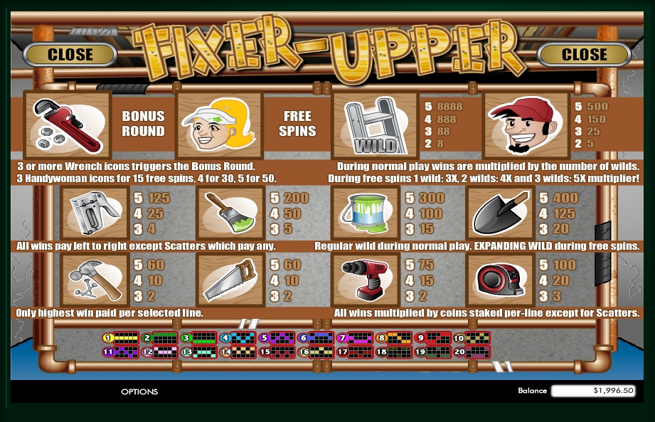 fixer upper slot machine detail image 0
