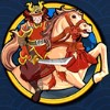 warrior on horseback - samurai split