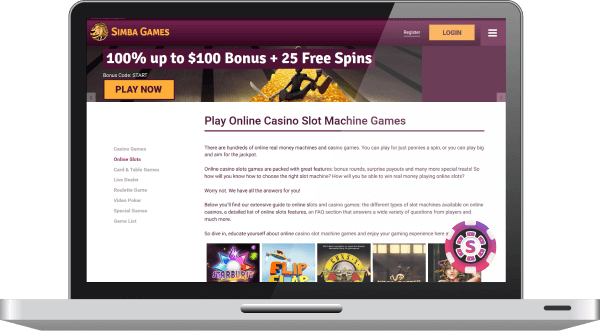 simba games casino games