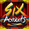 six acrobats logo: wild symbol - six acrobats