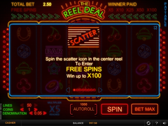 the reel deal slot machine detail image 7