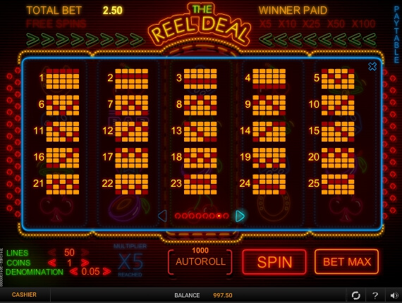 the reel deal slot machine detail image 1