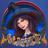 dark-haired witch: a scatter symbol - spellcraft