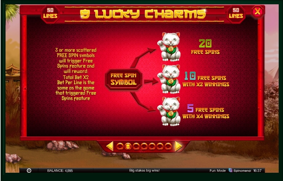 8 lucky charms slot machine detail image 5