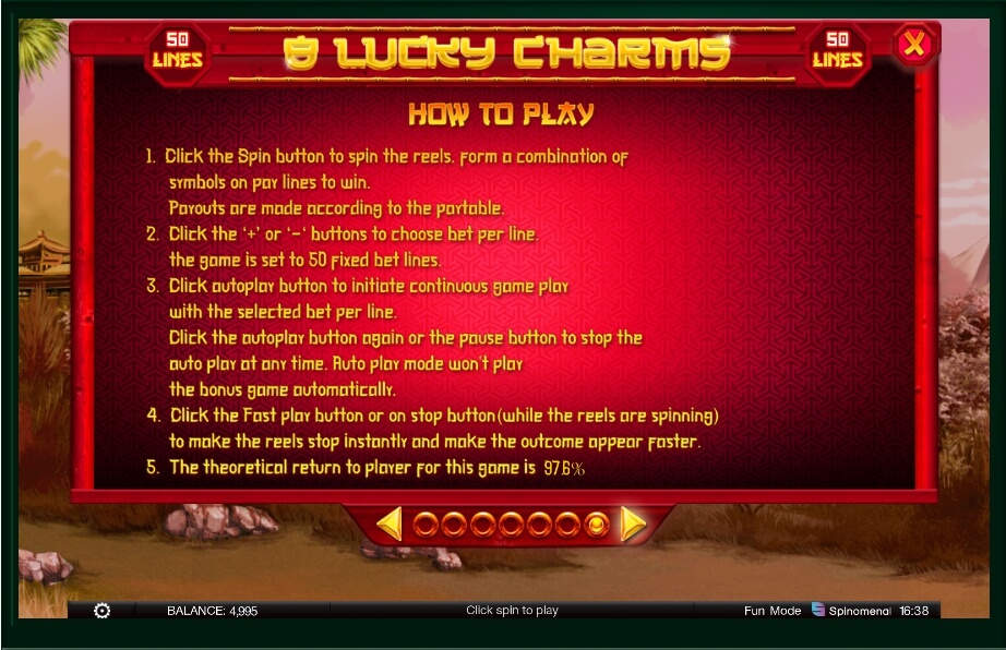 8 lucky charms slot machine detail image 0