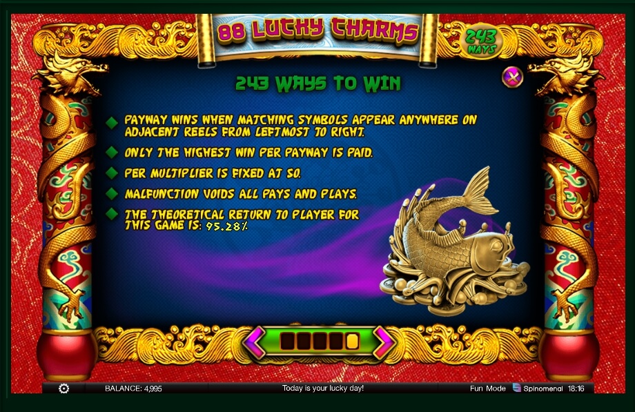 88 lucky charms slot machine detail image 0