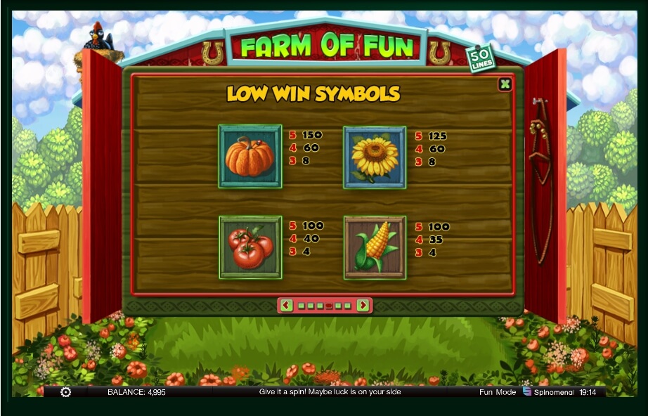 farm of fun slot machine detail image 2