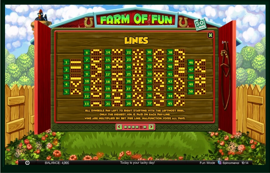 farm of fun slot machine detail image 1