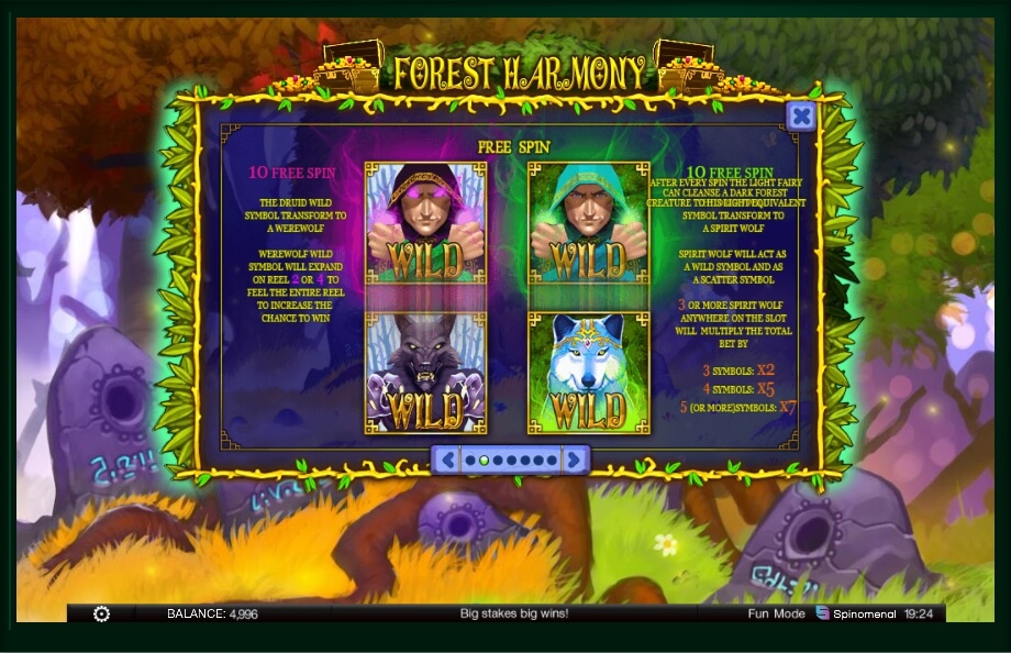 forest harmony slot machine detail image 5
