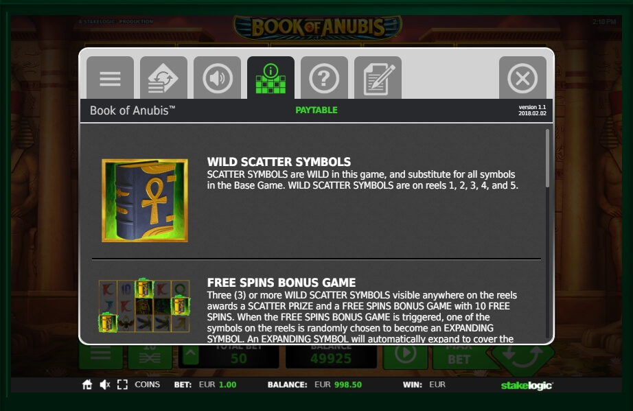 book of anubis slot machine detail image 3