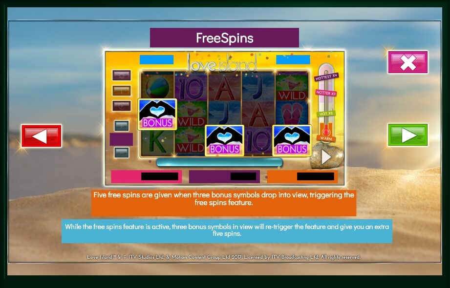 love island slot machine detail image 4
