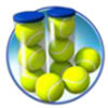 flask with balls - tennis stars
