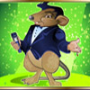 rat-singer on a green background - the rat pack