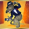 rat-singer on orange - the rat pack