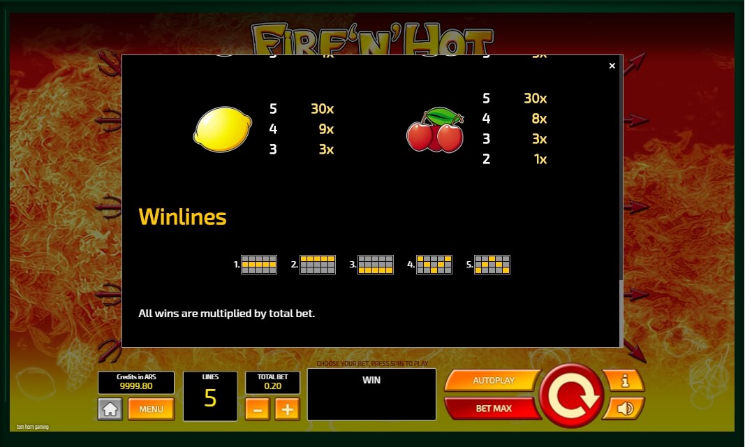 fire’n’hot slot machine detail image 0