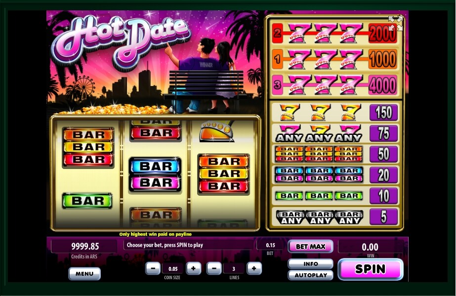 hot date slot machine detail image 0