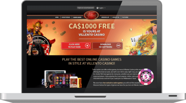 villento casino games