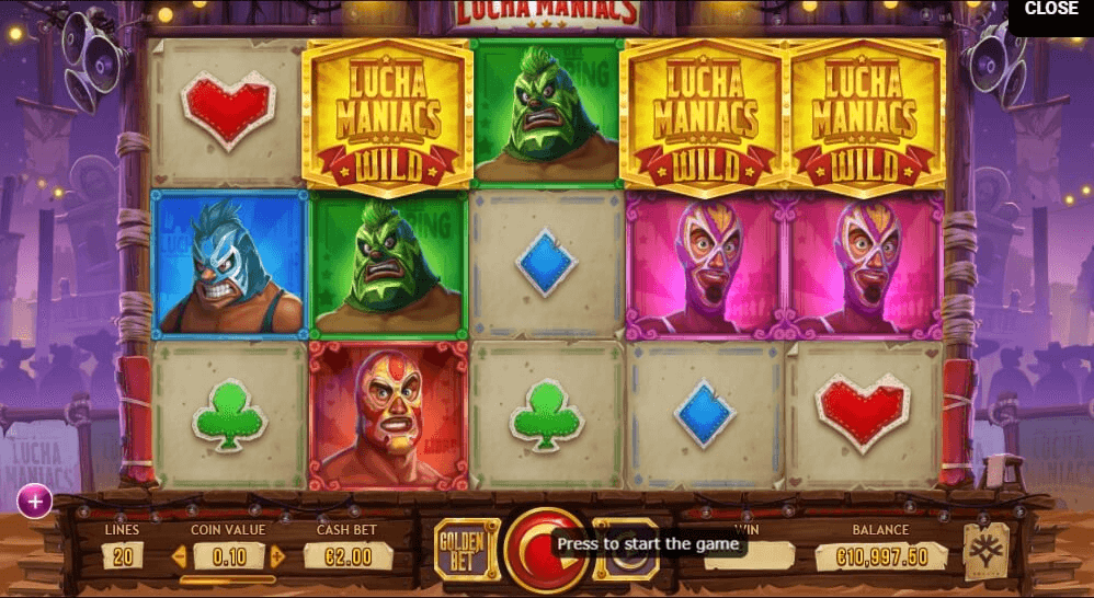 Lucha Maniacs slot play free