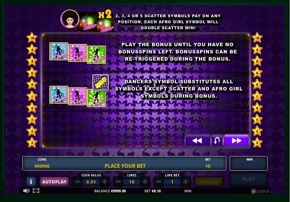 disco fever slot machine detail image 1