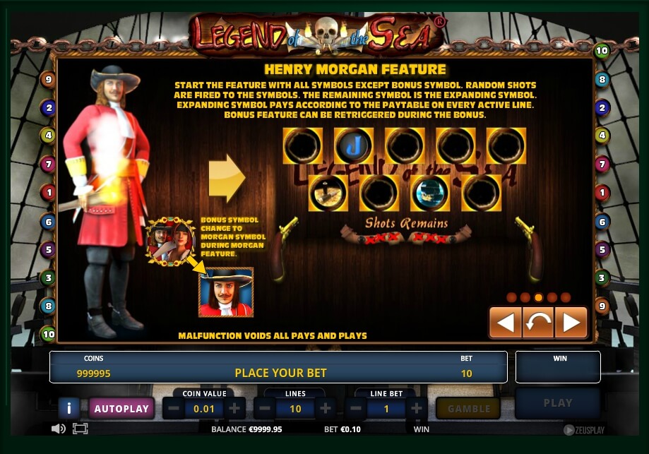 legend of the sea slot machine detail image 2